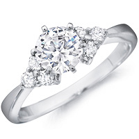 Portia Diamond Ring with Clusters by Eternity (.23 ctw.)
