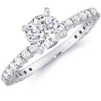 Three-Quarter Diamond Engagement Ring (.62 ctw.)