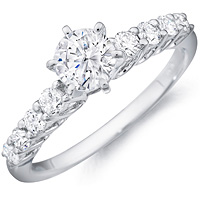 Camille round-cut diamond band with diamond set band by Eternity (.48 ctw.)