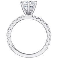 Samantha Diamond Engagement Ring with Diamond Studded Band (.70 ctw.)