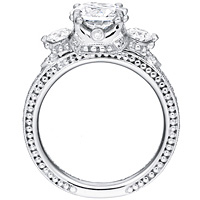 Soraya Diamond Ring With Diamond Accents and Diamond Band by Eternity (.68 ctw.)
