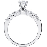 Althea round-cut diamond ring with six round-cut diamond accents by Eternity (.61 ctw.)