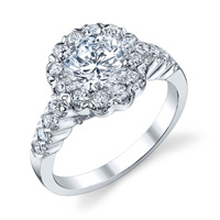 Judith Diamond Halo Ring (.76 ctw.)