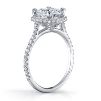 Antonia Pave Diamond Halo Ring