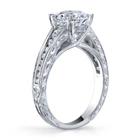 Harlow Channel Set Cathedral Diamond Ring (.20 ctw.)