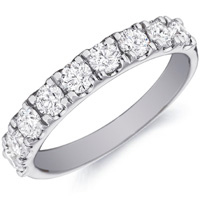 Hope Nine Diamond Ring With Four Prong Settings by Eternity