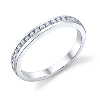 Channel Set Wedding Band t.w. approx .24ct