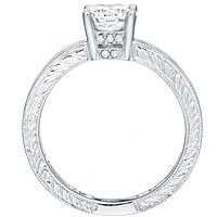 Simone round-cut diamond with open channel-set diamond band by Eternity (.50 ctw.)