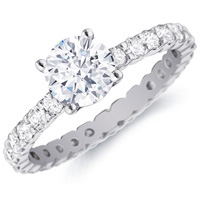 Celeste Diamond Ring with Side Stones by Eternity (1.00 ctw.)