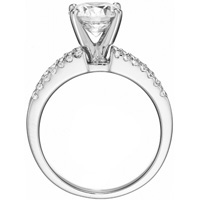 Gisele Diamond Ring with Diamond Accented Band (.71 ctw.)