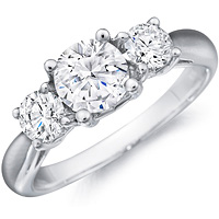 Engagement Three Stone Rings