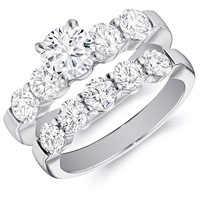 Rachel Prong Set Engagement Ring and Matching Band (2.01 ctw)