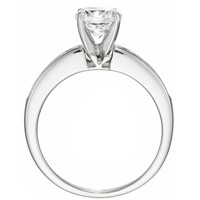 Isabelle Diamond Solitaire with Channel-Set Diamond Band by Eternity (.21 ctw.)