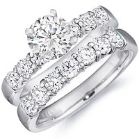 Hayley Diamond Engagement Ring and Band Set by Eternity (2.00 ctw.)