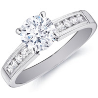 Quinn Channel-Set Diamond Engagement Ring by Eternity (.25 ctw.)