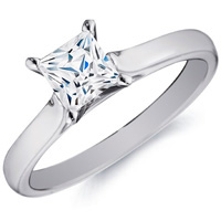 Blanche Princess-Cut Diamond Solitaire by Eternity