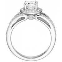Esther Round-Cut Diamond with Diamond Accents and Split Shank by Eternity (.36 ctw.)