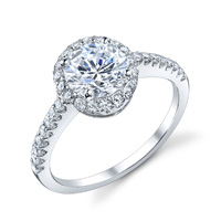 Lucette Diamond Halo Ring