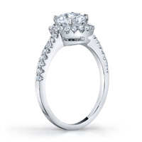 Lucette Diamond Halo Ring