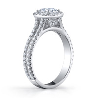 Celia Micro Pave Diamond Halo Ring (.43 ctw.)