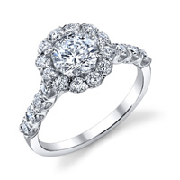 Eugenie Diamond Halo Ring (.72 ctw.)